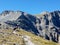 Mules on hiking path on Mount Olympus, Greece