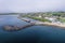 Mullaghmore pier and marina with small fishing boats and yachts. County Sligo, Ireland. Popular travel area with water sports and