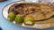 Mullet - open roasted fish lemon dish - food of west Greece