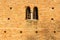 Mullioned window of VII Century brickwall parish church