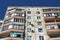 Multi-apartment nine-storey panel house in the city of Novaya Kakhovka, Kherson region, Ukraine 09/30/2021.