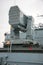 Multi-barrel missile launcher on a NATO ship.