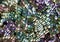 Multi Color Abstract Sparkling Sequin background. Fabric sequins in bright colors