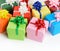 Multi color gift boxes