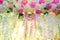 Multi color Hand made paper flower, Wedding decoration and colorful wedding stage in Bangladesh