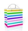 Multi-color paper bag for purchases