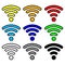 Multi color wifi wireless hotspot internet signal