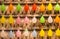 Multi-colored balloons at a amusement game stall along Kenting Street Night Market