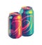 Multi colored bottle design refreshment