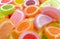 Multi Colored Fruit Jelly Group Background