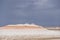 Multi-colored hills, mountains and cliffs in the Kazakh steppe