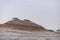 Multi-colored hills, mountains and cliffs in the Kazakh steppe