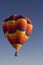 Multi-colored hot air ballon