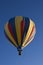 Multi-colored hot air ballon