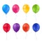 Multi-colored light ballons