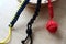 Multi-colored macrame keychains are a good handmade gift
