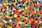 Multi colored mosaic background