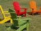 Multi-colored Slot Back Adirondack Chair