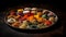 A multi colored spice bowl for cooking variety generated by AI