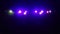 Multi-colored spotlights on the stunket light modes