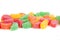 Multi-colored sugared fruit chews