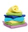 Multi-colored towels