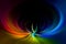 Multi colored vortex swirl spin background