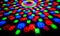 Multi colorful disco ball light pattern