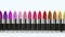 Multi colour  lipsticks  3d rendering for cosmetics concept