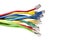 Multi coloured ethernet network cables