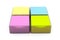 Multi Coloured Sticky Notes Stickers with a Holder Cases