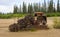 A multi-drum winch on display in chicken alaska