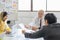 Multi-ethnic business people morning talk meeting in conference room