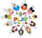 Multi-Ethnic Children Forming a Circle with Play Concept