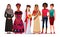 Multi-ethnic feminine international community