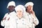 Multi-ethnic Group Of Cooks