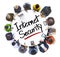 Multi-Ethnic Group of People and Internet Security Concept