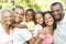 Multi Generation African American Family Relaxing In Park