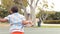 Multi Generation Family Playing Basketball