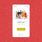 Multi generation family standing together merry christmas happy new year winter holiday celebration concept smartphone