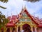 Multi level roofs of Thai ancient architecture.