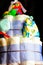 Multi levelled Colourful Diaper Cake.
