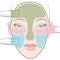 Multi-masking. How to apply multi-mask on T-zone, cheeks and under the eyes