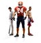 Multi sport collage baseball american football boxing