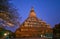 The multi terraced Shwe San Daw Pagoda in Bagan, Myanmar