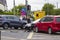 A multi vehicle road traffic accident in Bangor