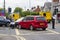 A multi vehicle road traffic accident in Bangor