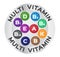 Multi vitamin for good health .color , logo and icon