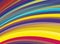 Multicolor background with curved saturated stripes. Colorful pattern