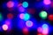 Multicolor bokeh circle background.